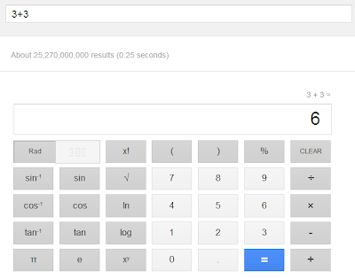 Infiq In Free Online Scientific Calculator By Google