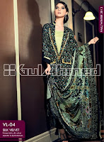 Embroidered Khaddar, Chiffon and Velvet Silk Collection-26
