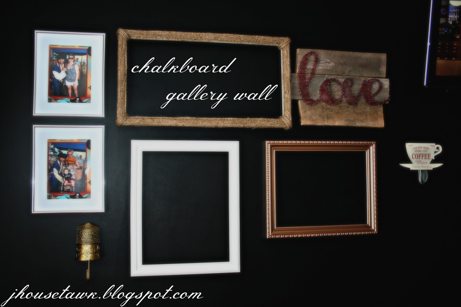 J House Tawk Chalkboard Gallery Wall