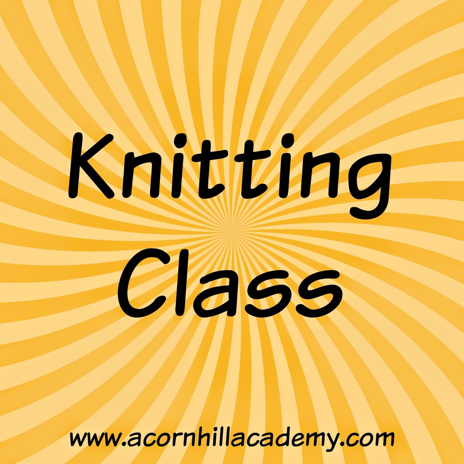 Acorn Hill Academy Knitting Class
