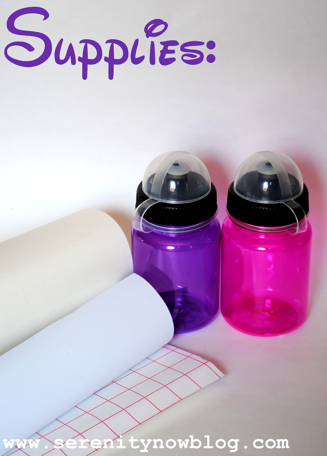 Serenity Now DIY Personalized Disney Water Bottles Disney Craft