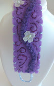 Purple Felt cuff