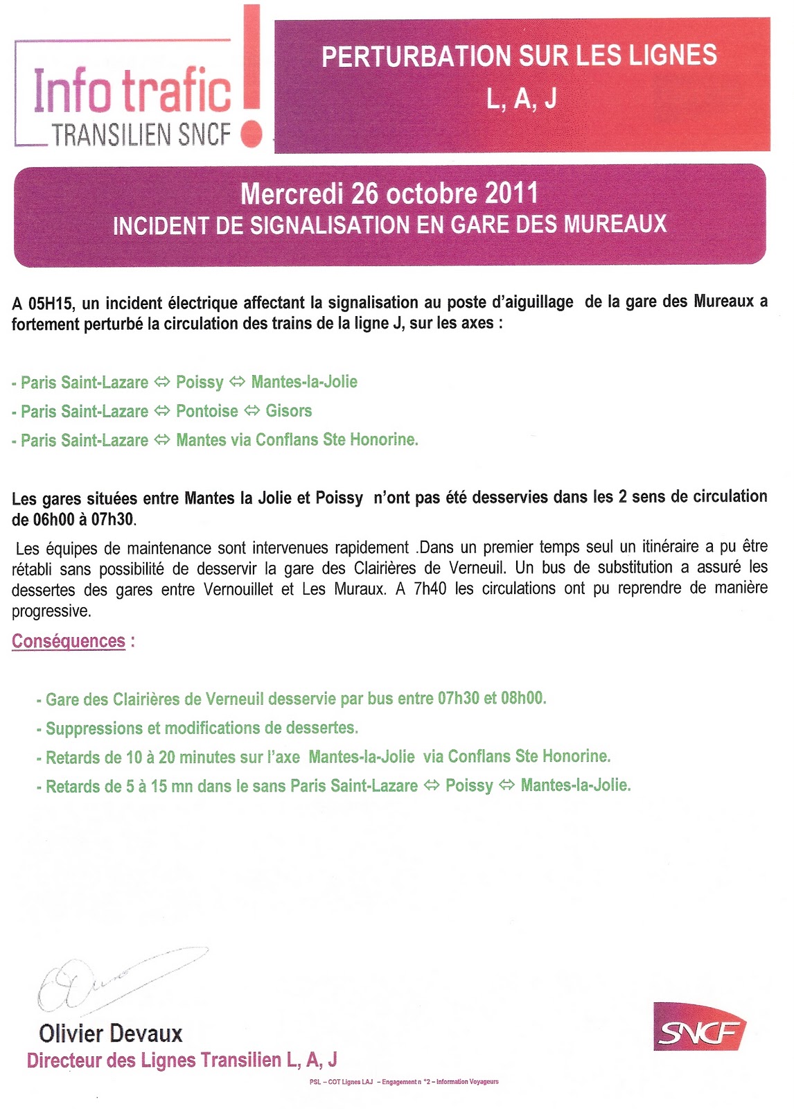 Usagersgares Octobre 2011