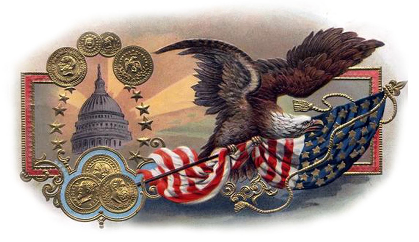 THETINCAT Freebie Vintage Eagle Clipart