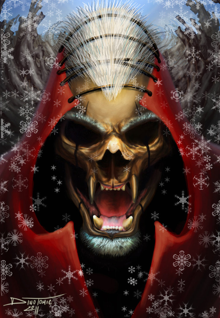 Skeleton-Skull: Christmas Skulls