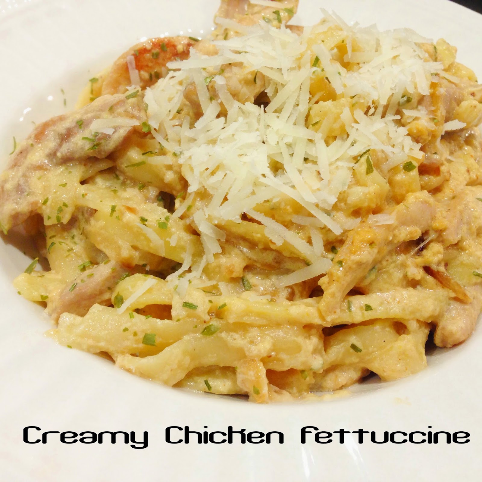 Creamy Chicken Fettuccine {Recipe} Samelia's Mum