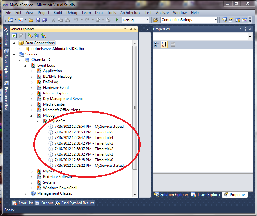Milinda Pro Create Window service project in C Part 3 (Using Timers