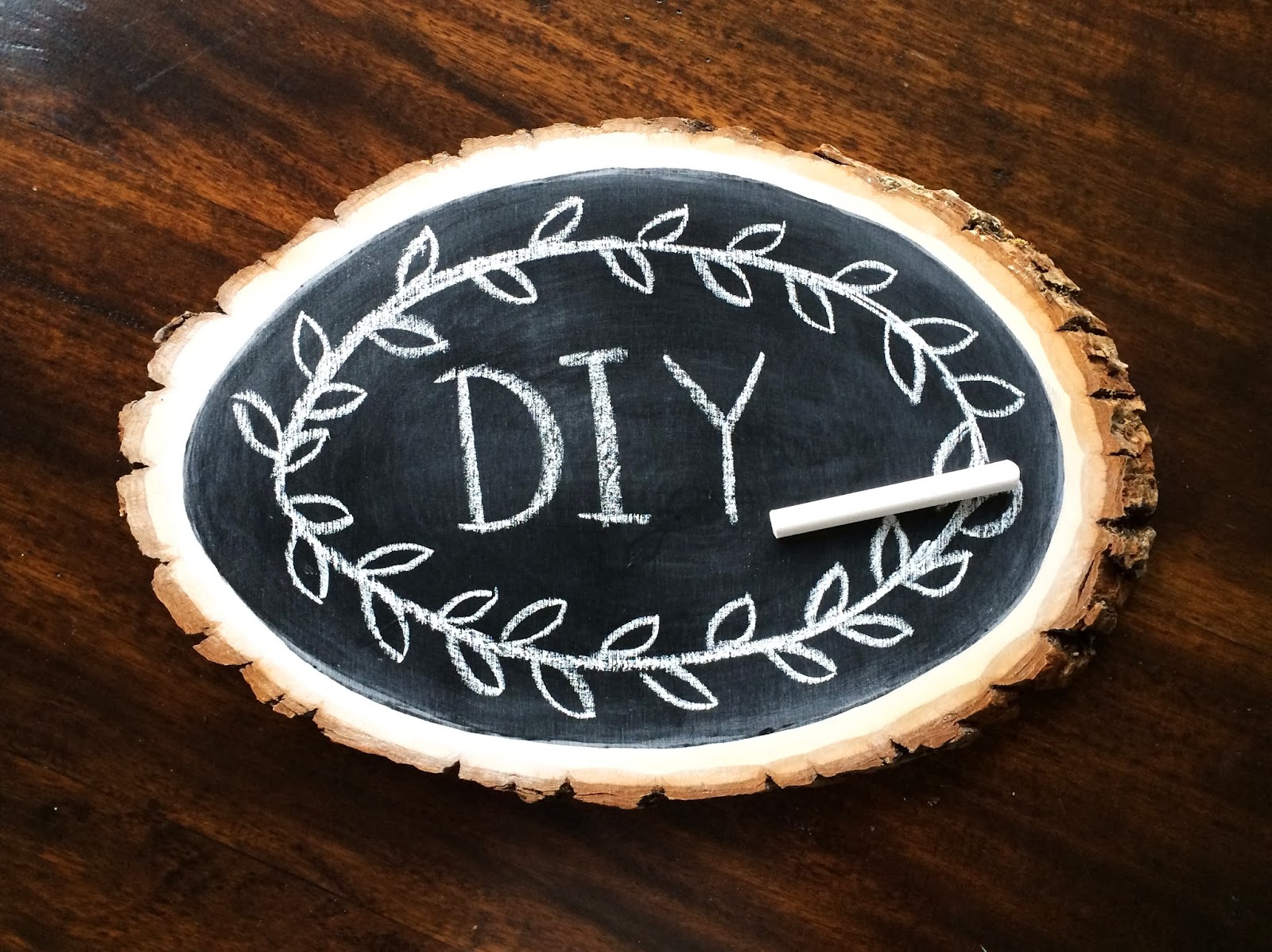 PS I Adore You DIY Wooden Plaque Chalkboard