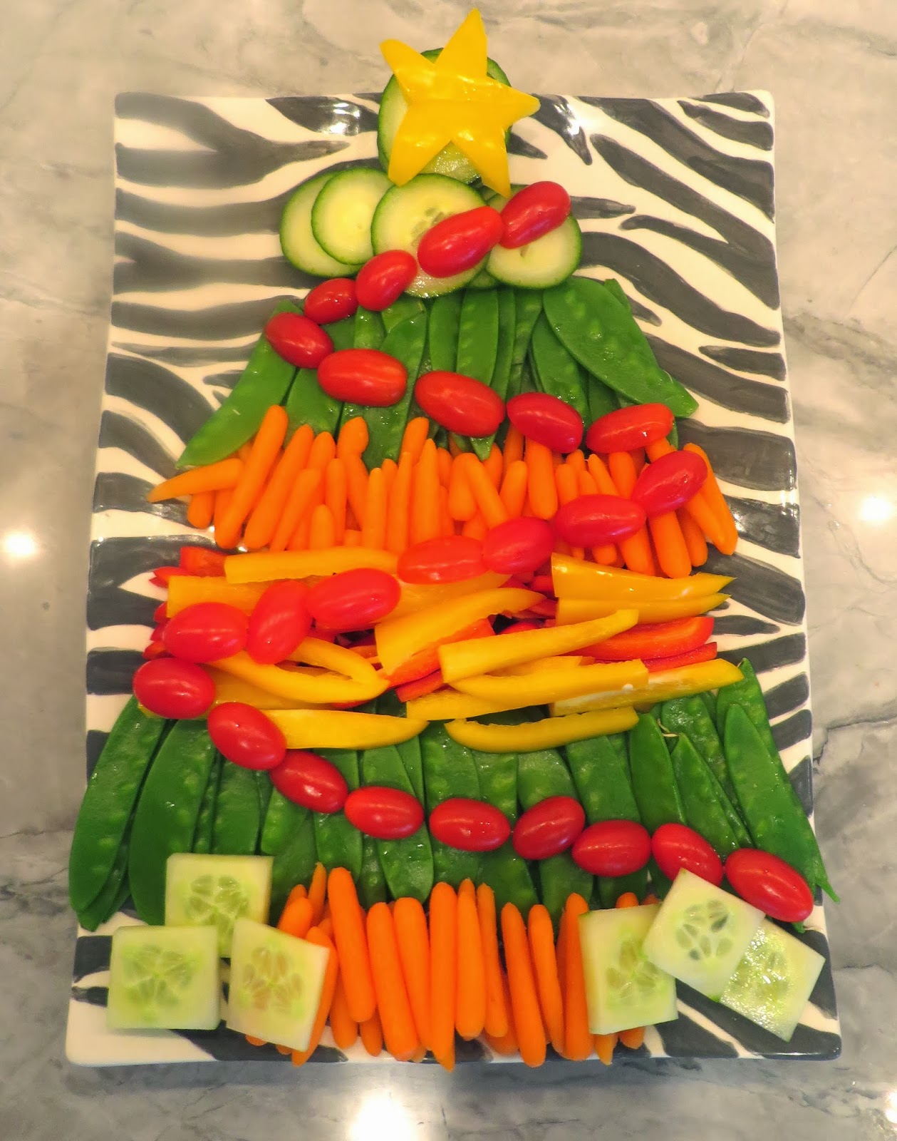 The Wooden Spoon Diaries Christmas Tree Veggie Platter