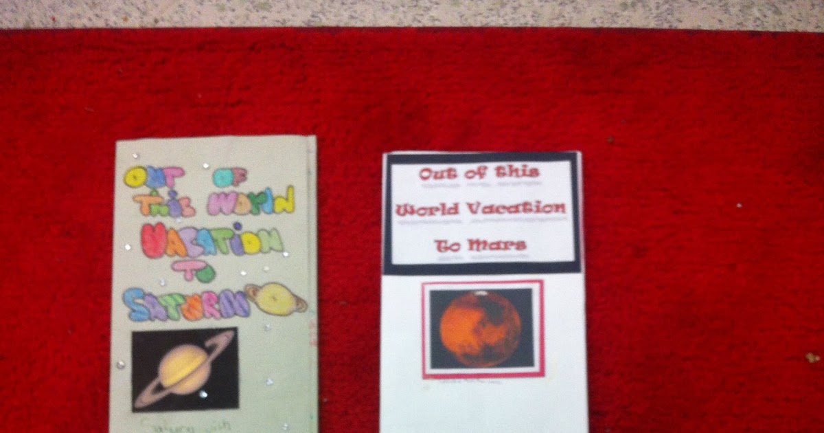Mrs. Thomas' 5th Grade Class: Planet Brochure Project!!