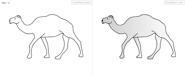 How to draw cartoon Camel - slide 3