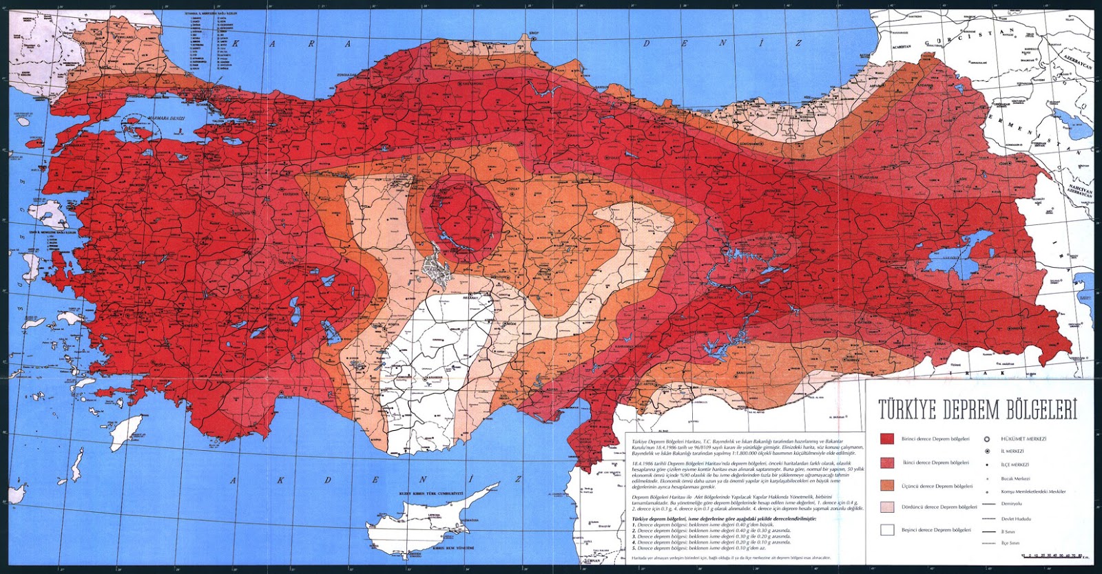 Map of Turkey Earthquake Distribution Turkey Physical Political Maps
