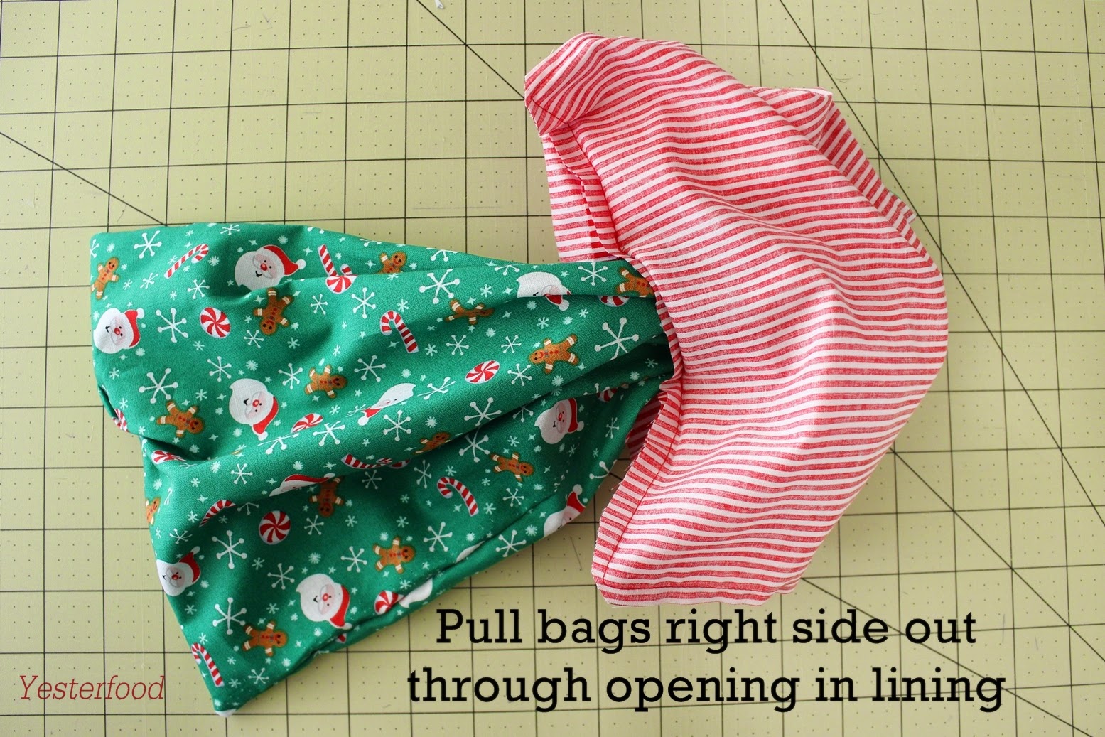 Yesterfood Mason Jar Gift Bags Tutorial