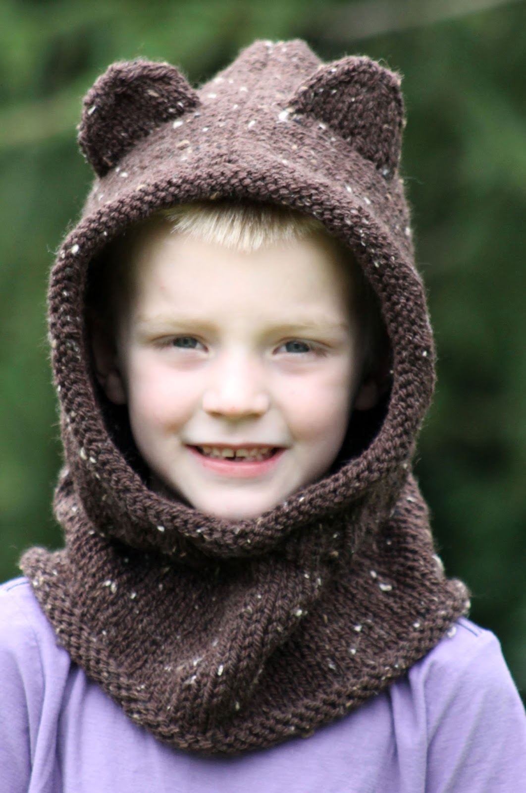Balls to the Walls Knits: Baby Bear Hooded Cowl