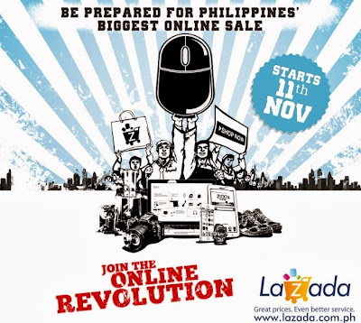 LAZADA Philippines starts its biggest online sale of the year on 11/11/13! LAZADA Online Revolution