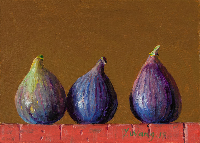 Wang Fine Art figs daily painting a day still life