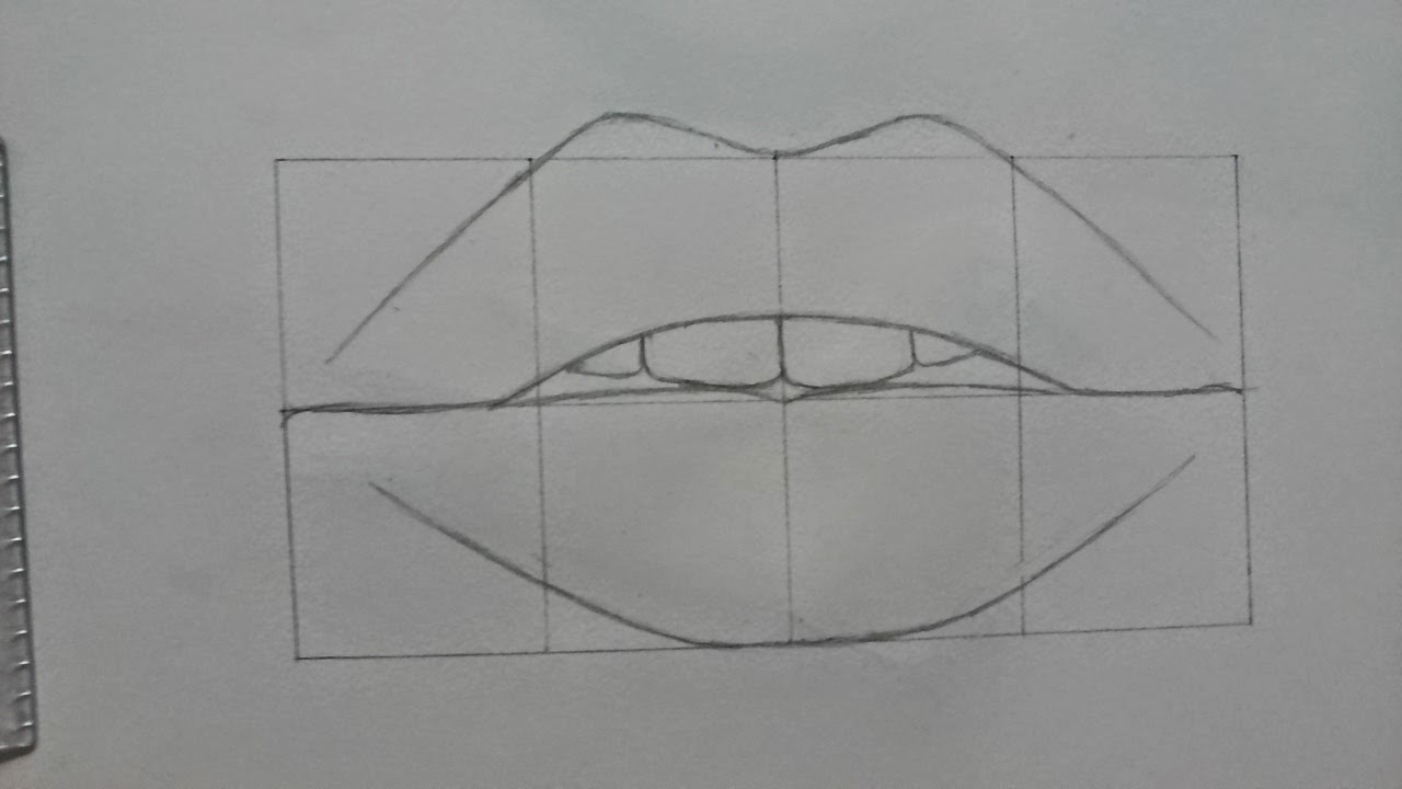 Desenhando uma boca realista  Desenhando uma boca texturizada de
