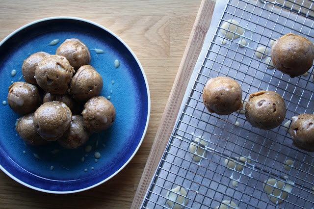 Baked Apple Donut Holes with Honey Glaze | Sevengrams