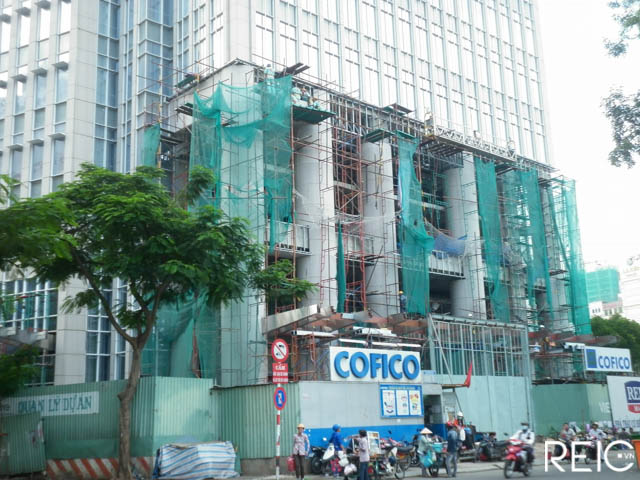 Tòa tháp văn phòng 'chuẩn A' Vietcombank Tower đang hoàn thiện