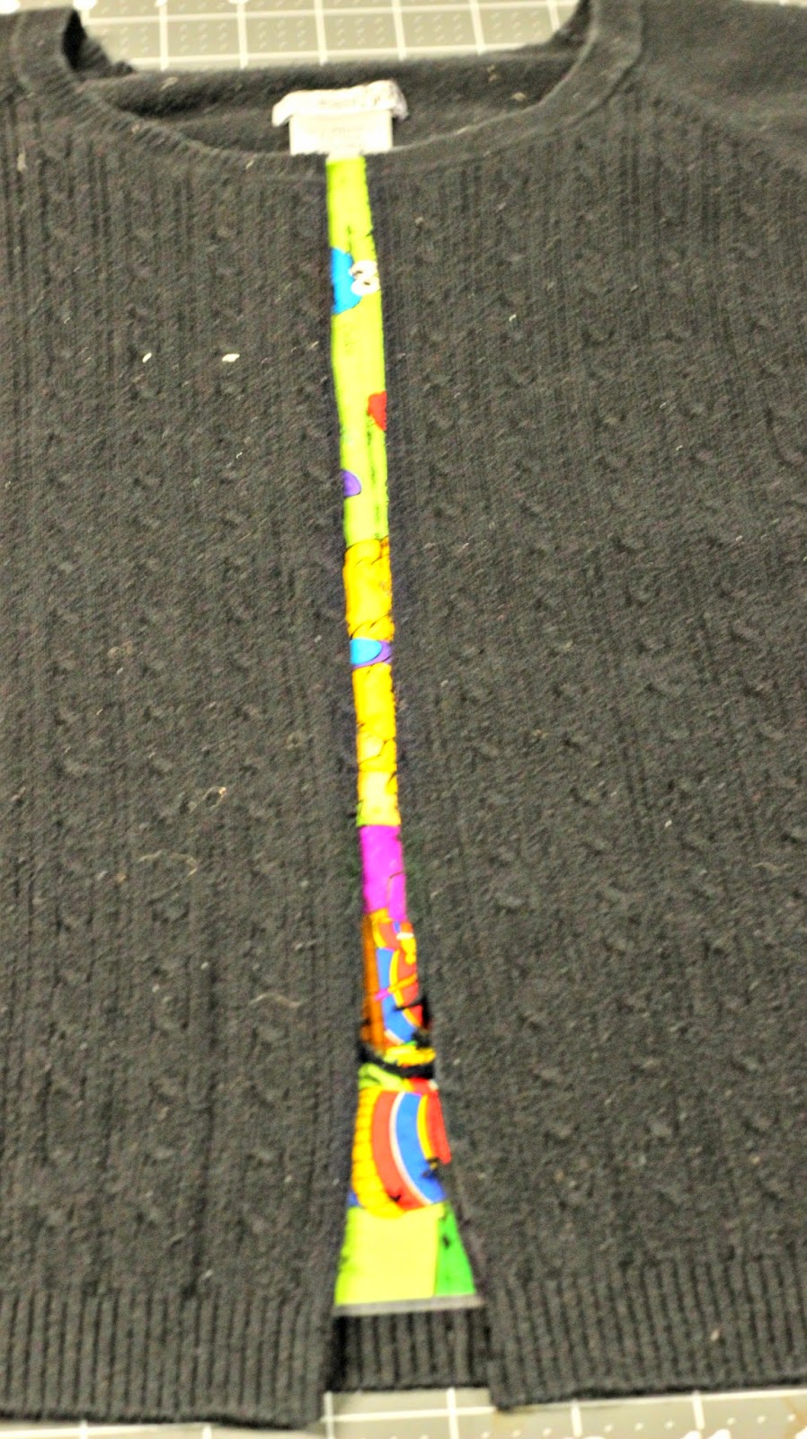 Sweater Refashion to Cardigan (Upcycle plus size clothing) Days of