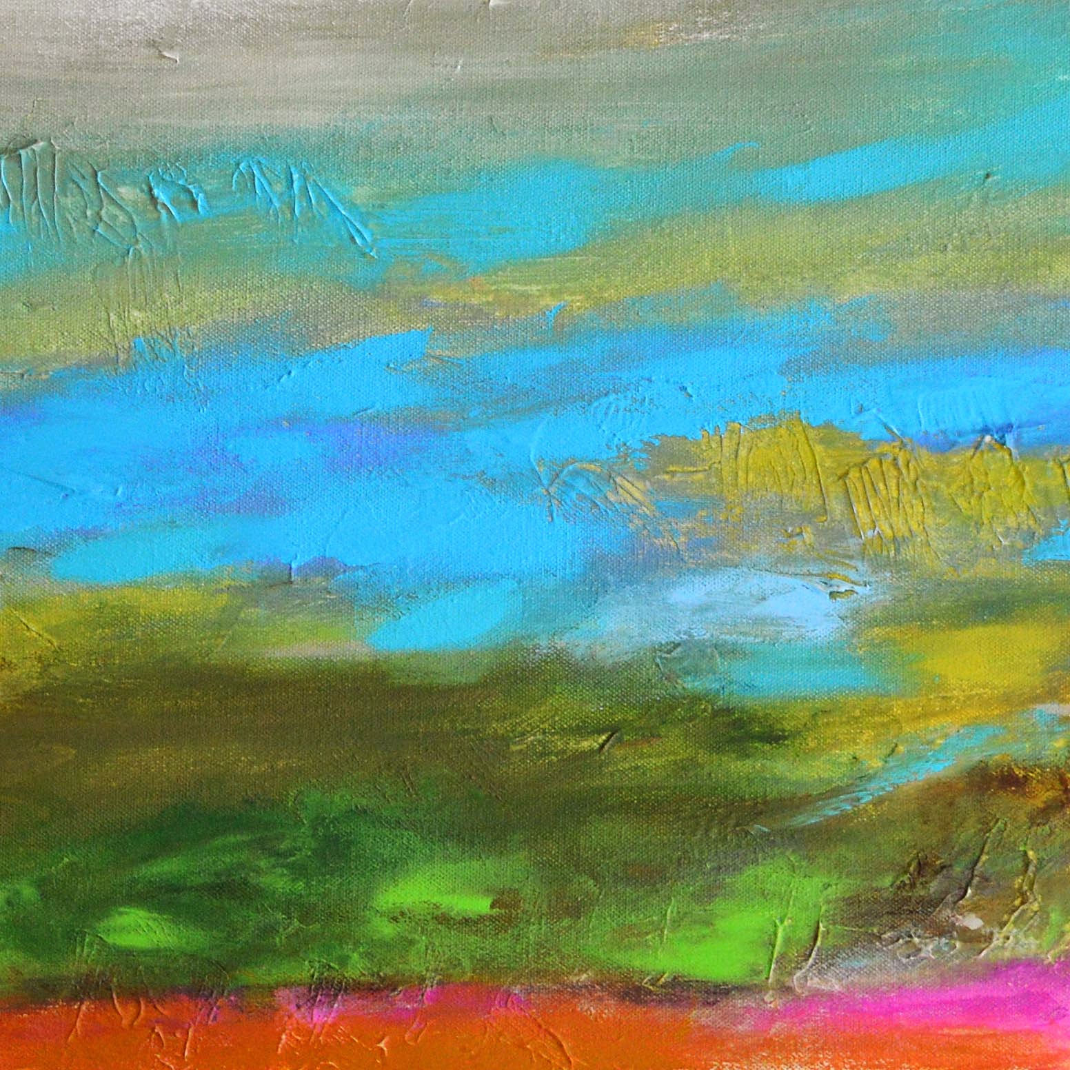 . Abstract Beach Painting 48 x 30 by Karen Fields