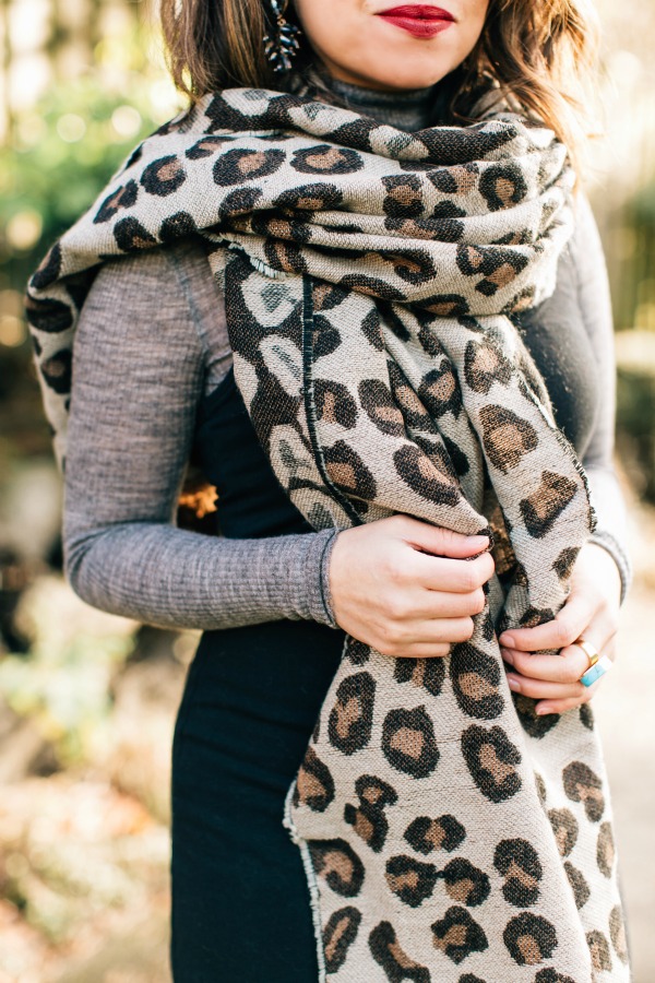 how to wear a leopard print blanket scarf alixrose