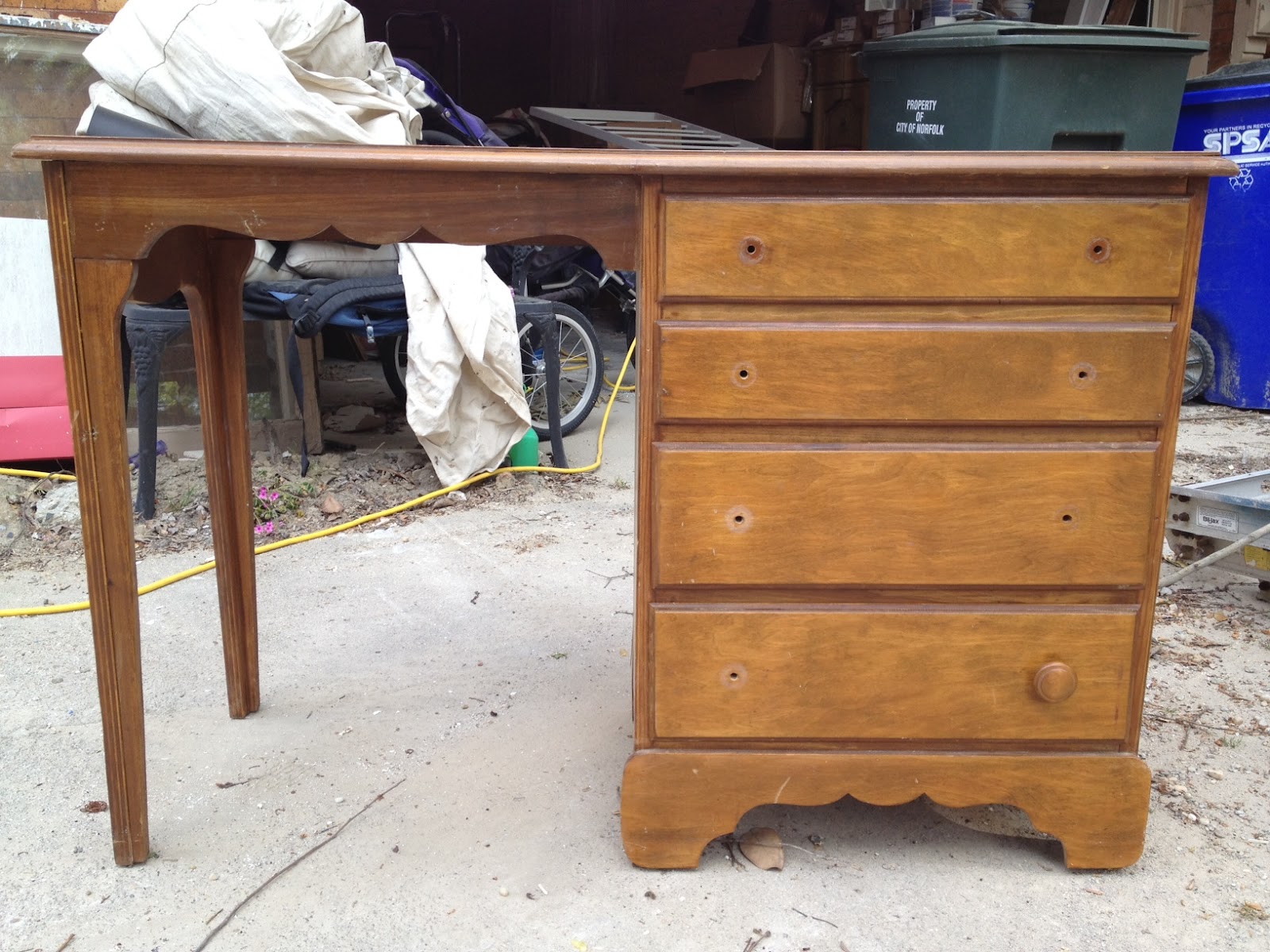 Worthwhile Domicile The Painted (But Unfinished) Desk