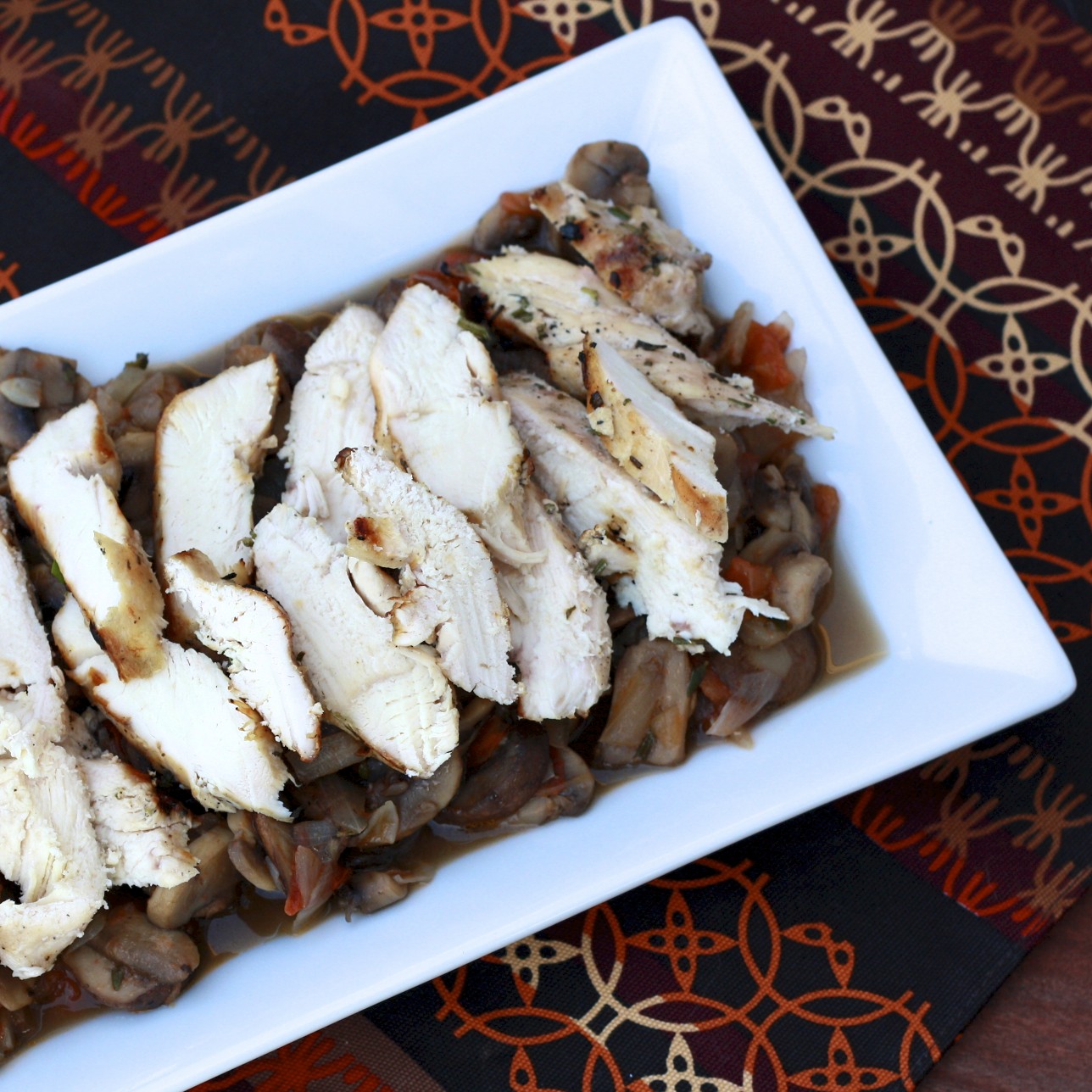 The Sweets Life Rosemary Grilled Chicken with Mushroom Sauce