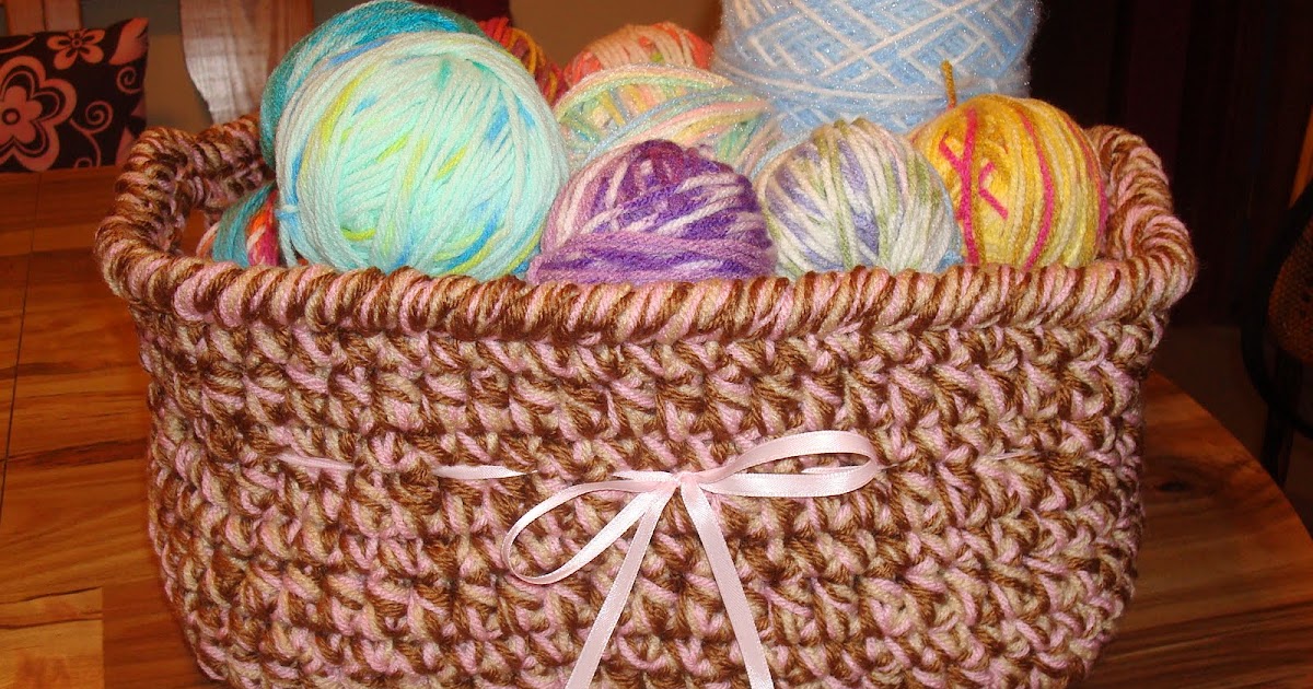 Dly's Hooks and Yarns a yarn basket