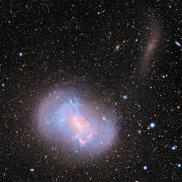 Dwarf Galaxy NGC 4449 as seen by the Subaru Telescope
