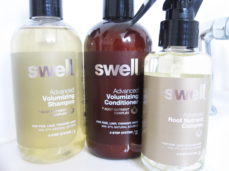 Haircare Review: Swell Hair 3 Step System - Advanced Volumizing Shampoo, Conditioner & Root Nutrient Complex