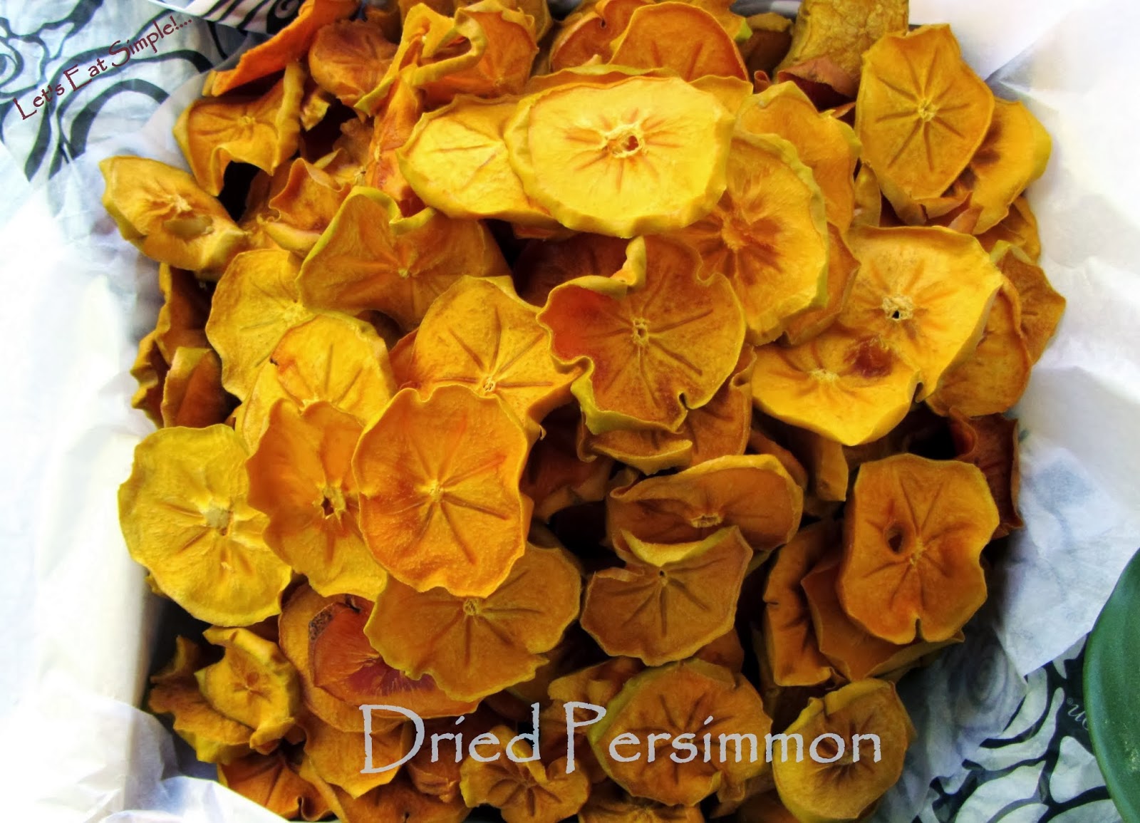 Let's eat......simple! Dried Fuyu Persimmon