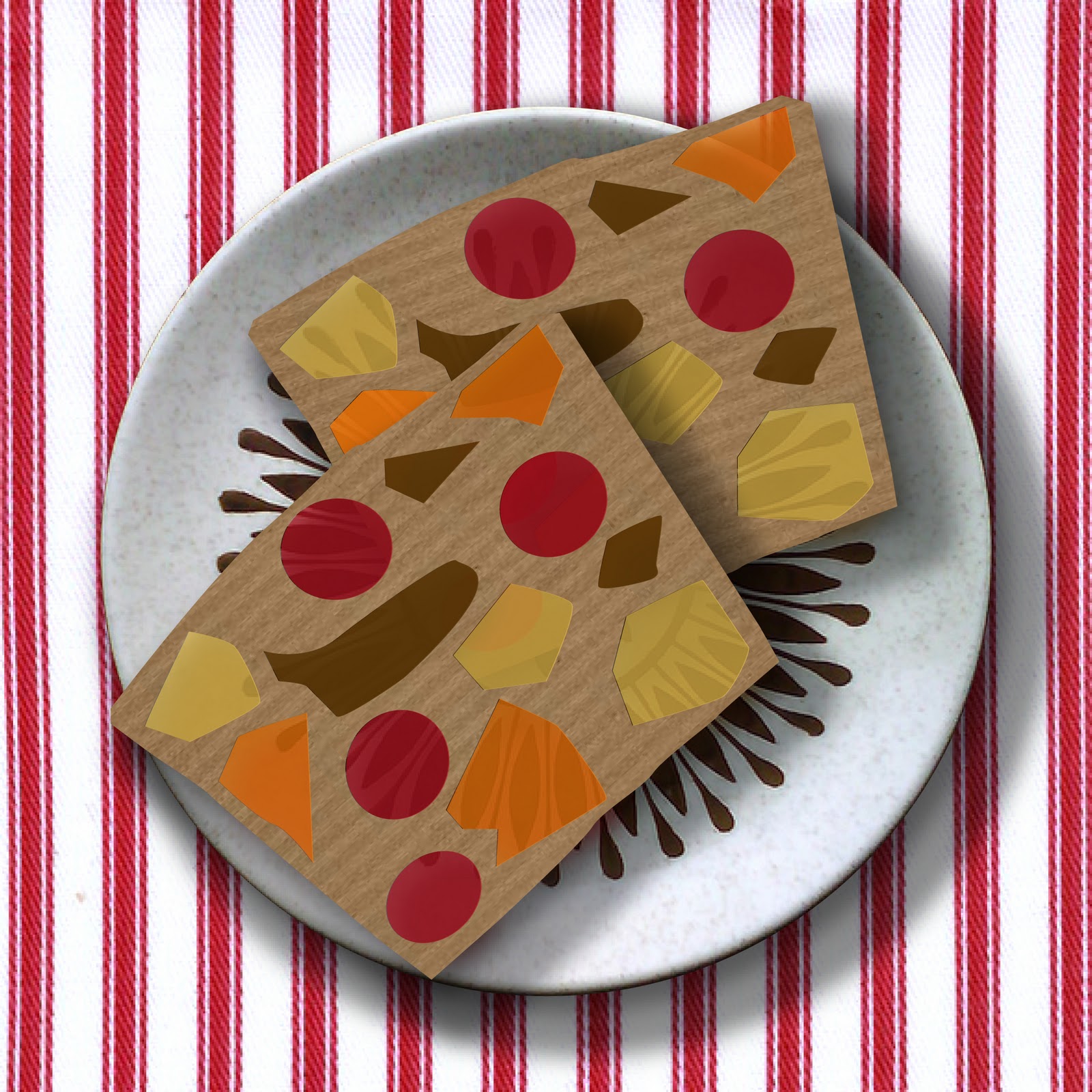 home and made daily... stained glass window cake...