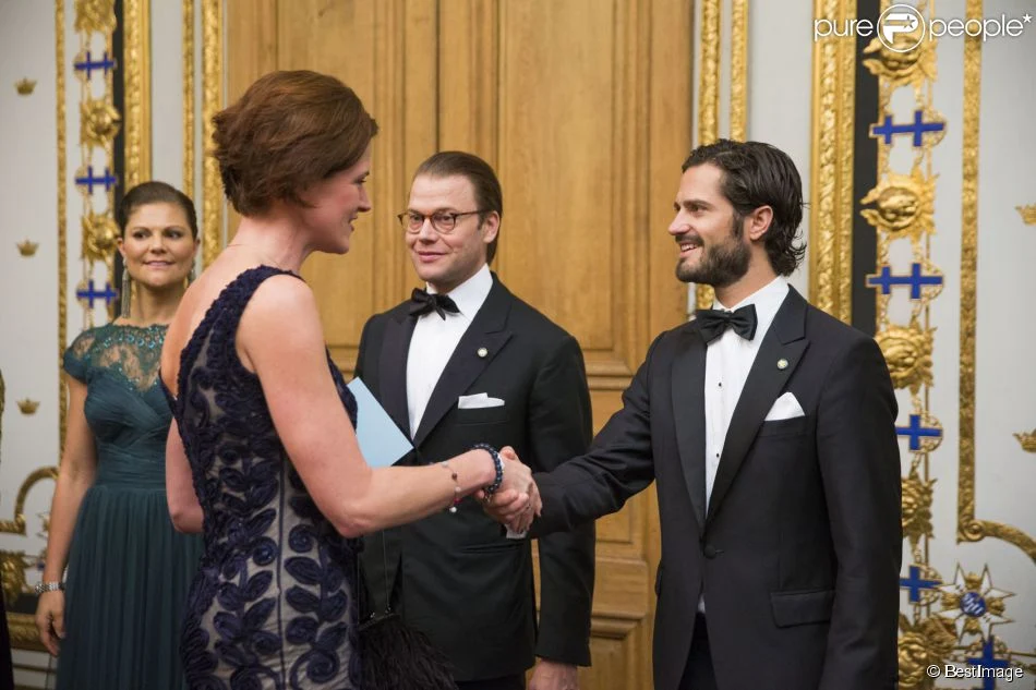 The King of Sweden held a dinner for members of parliament at the Royal Palace
