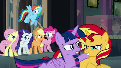 Just before Sunset Shimmer uses the mirror