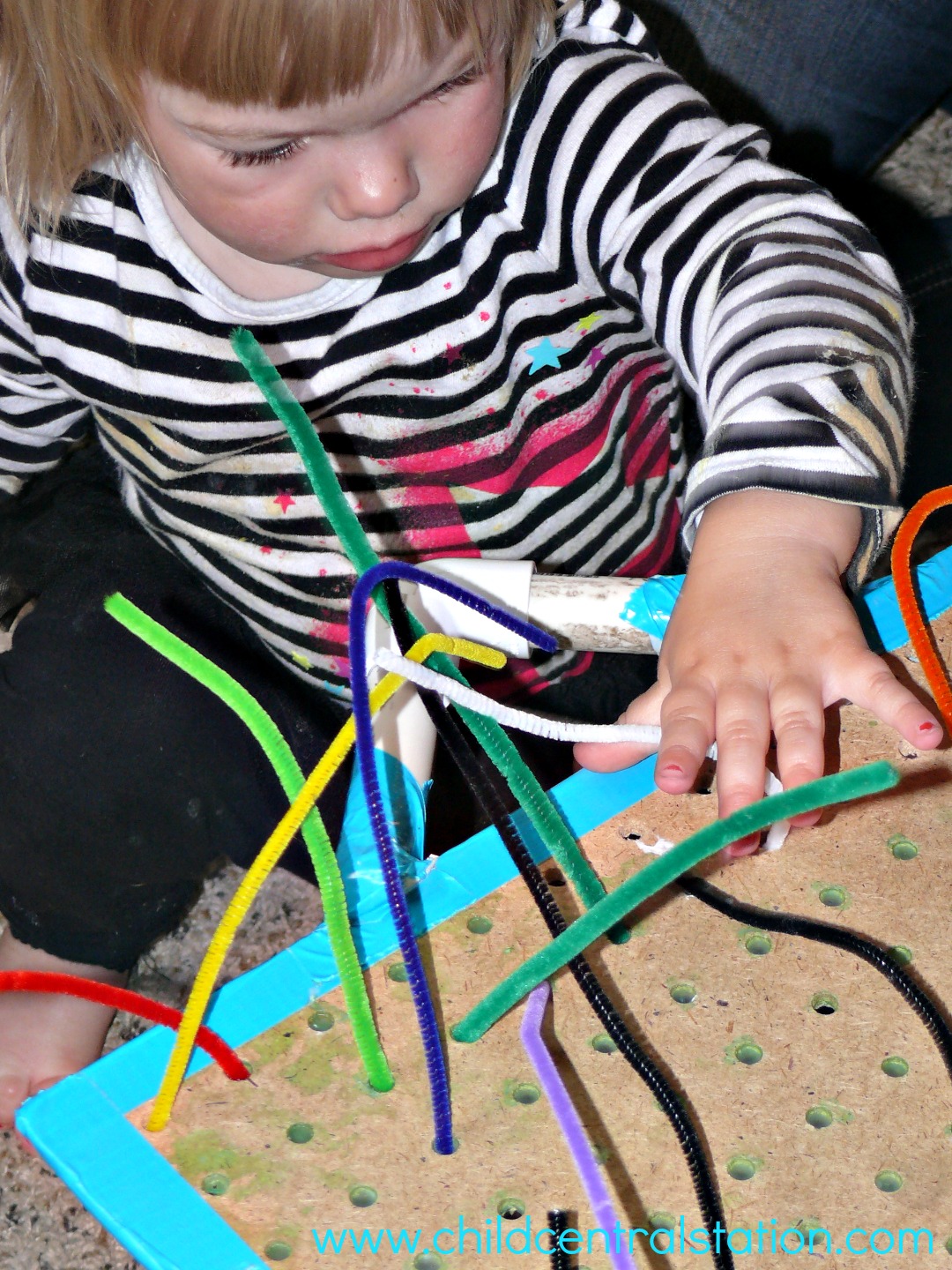 Developing Fine Motor Skills with Chenille Stem Sculptures Child