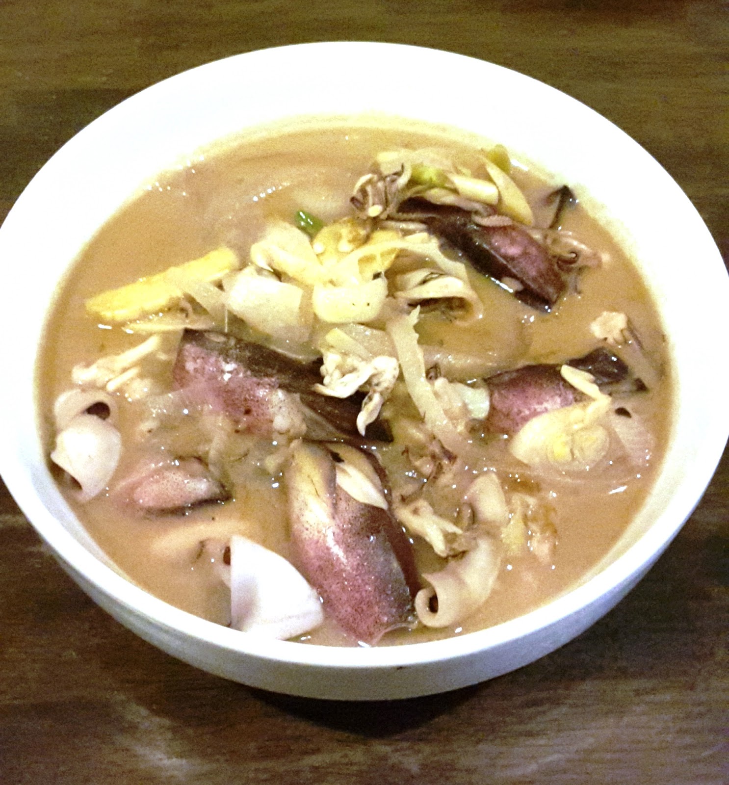 BungaSeriDiari: Sotong masak halia style Bunga (berkuah)