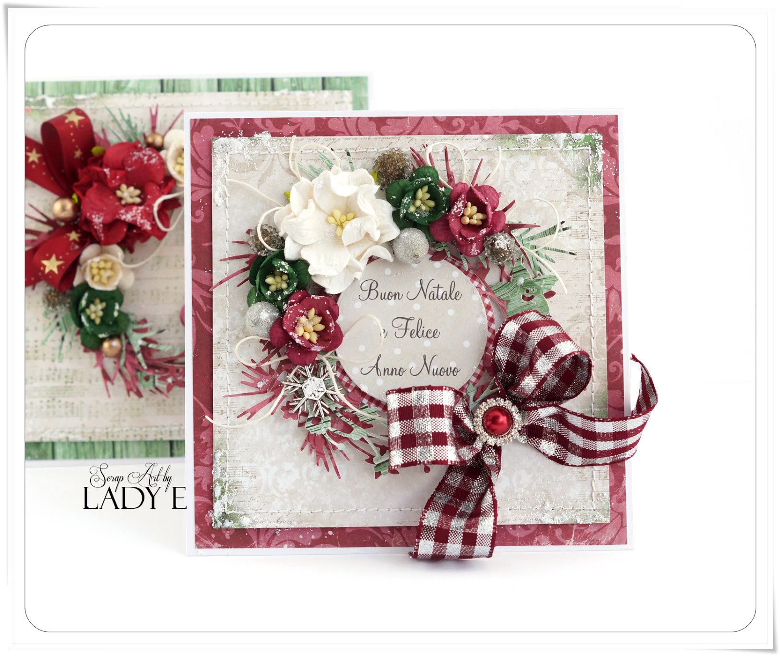 wild orchid crafts 2 christmas cards with wreaths christmas cards wreaths