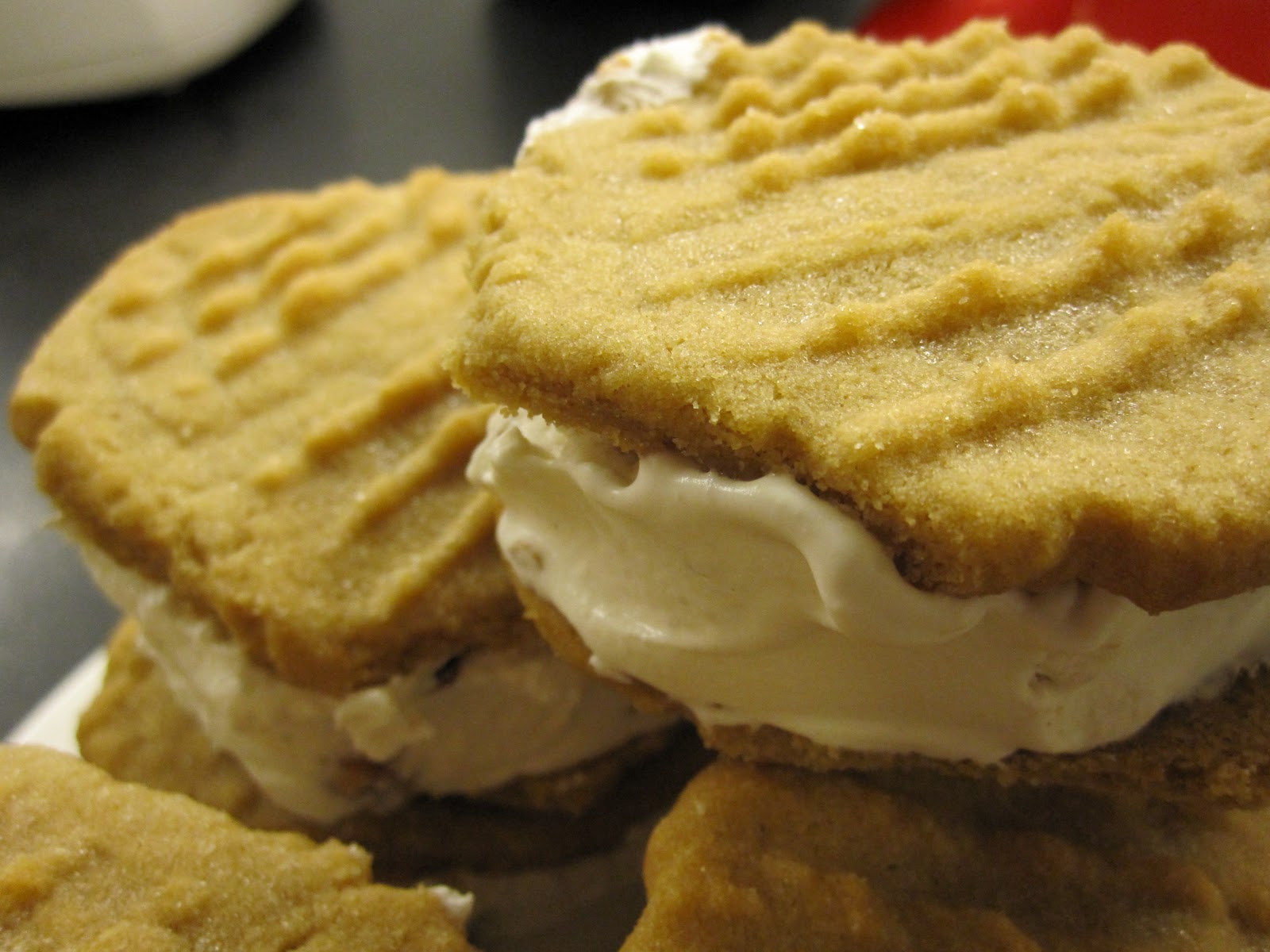 Food is a Blessing Irresistible Peanut Butter Cookie Ice Cream Sandwiches