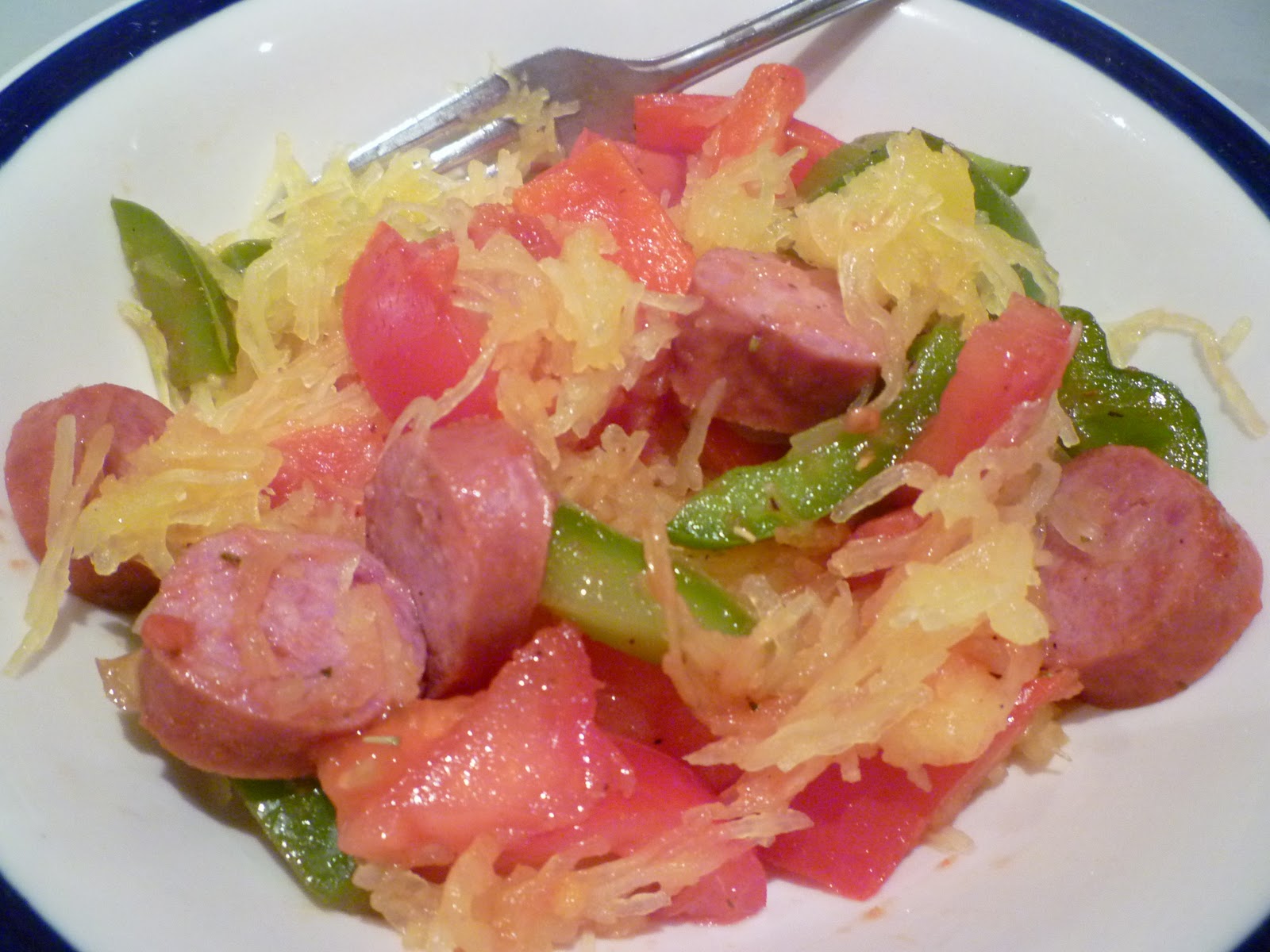 What's Baking in the Spaghetti Squash with Sauteed