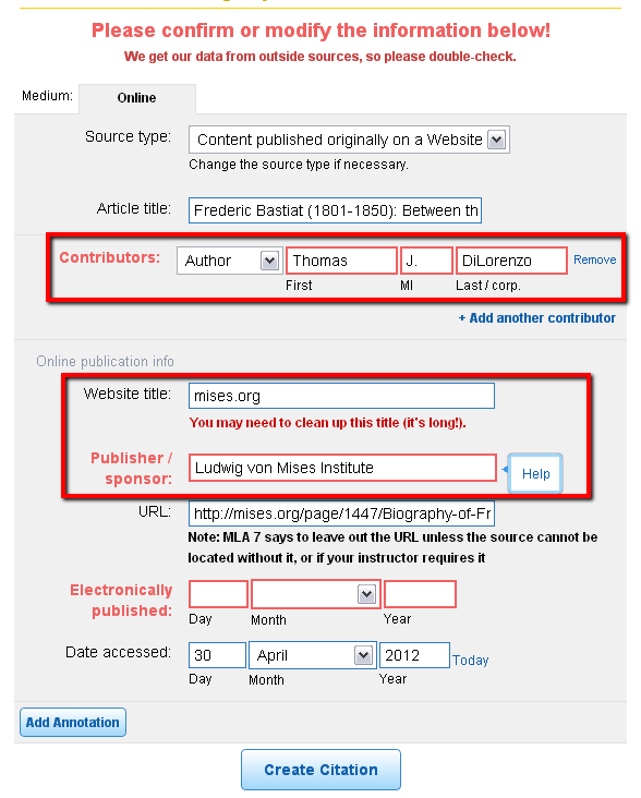 WotW Simplify Citation with EasyBib Housewife Eclectic