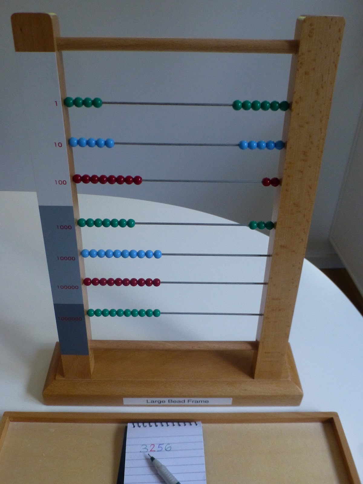 Family FECS Montessori Activity Small Bead Frame Forming Numbers