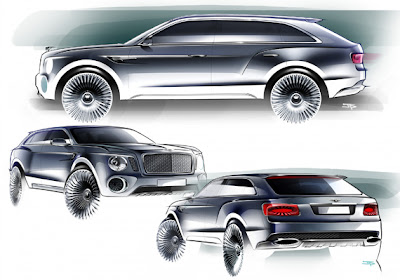 2012 Bentley EXP 9 F concept car at Geneva Auto Show