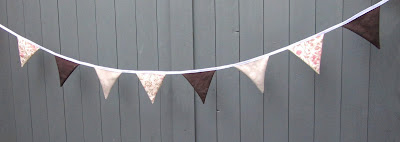vintage, bunting, fabric, sewing, 