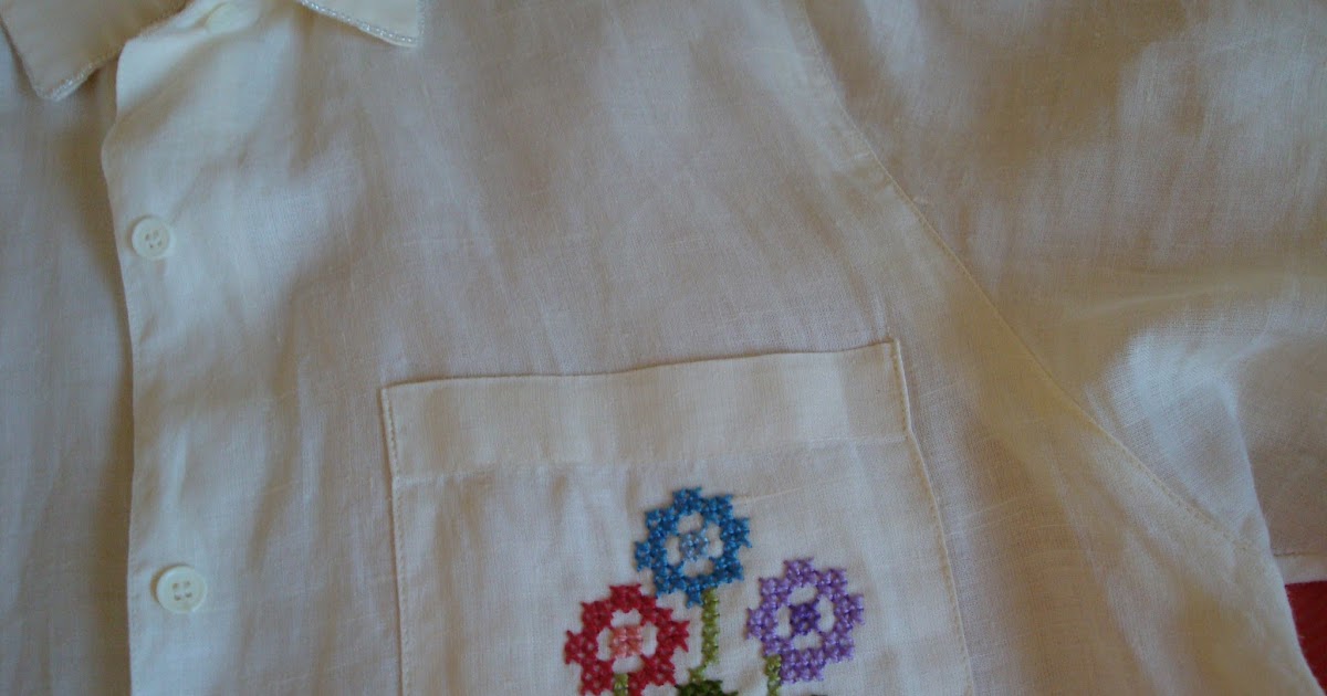 Χειροτεχνήματα Πώς να κεντήσετε σταυροβελονιά το πουκάμισό σαςHow to