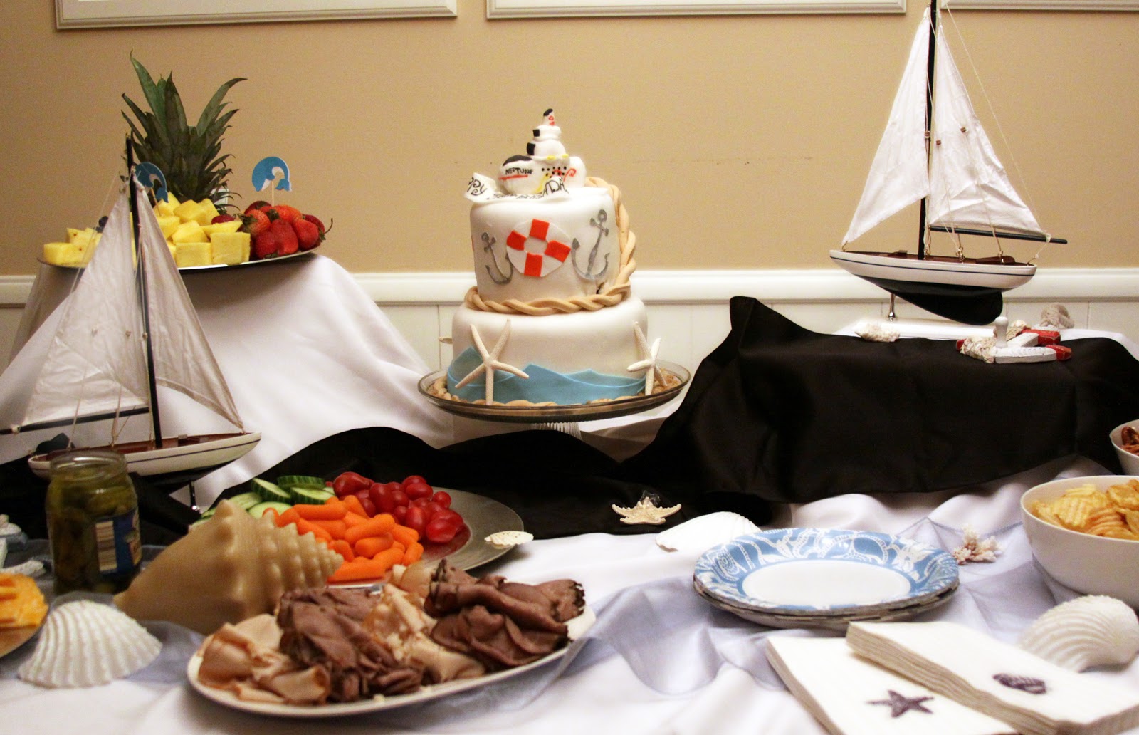 adorable going away party with a love boat theme we used actual