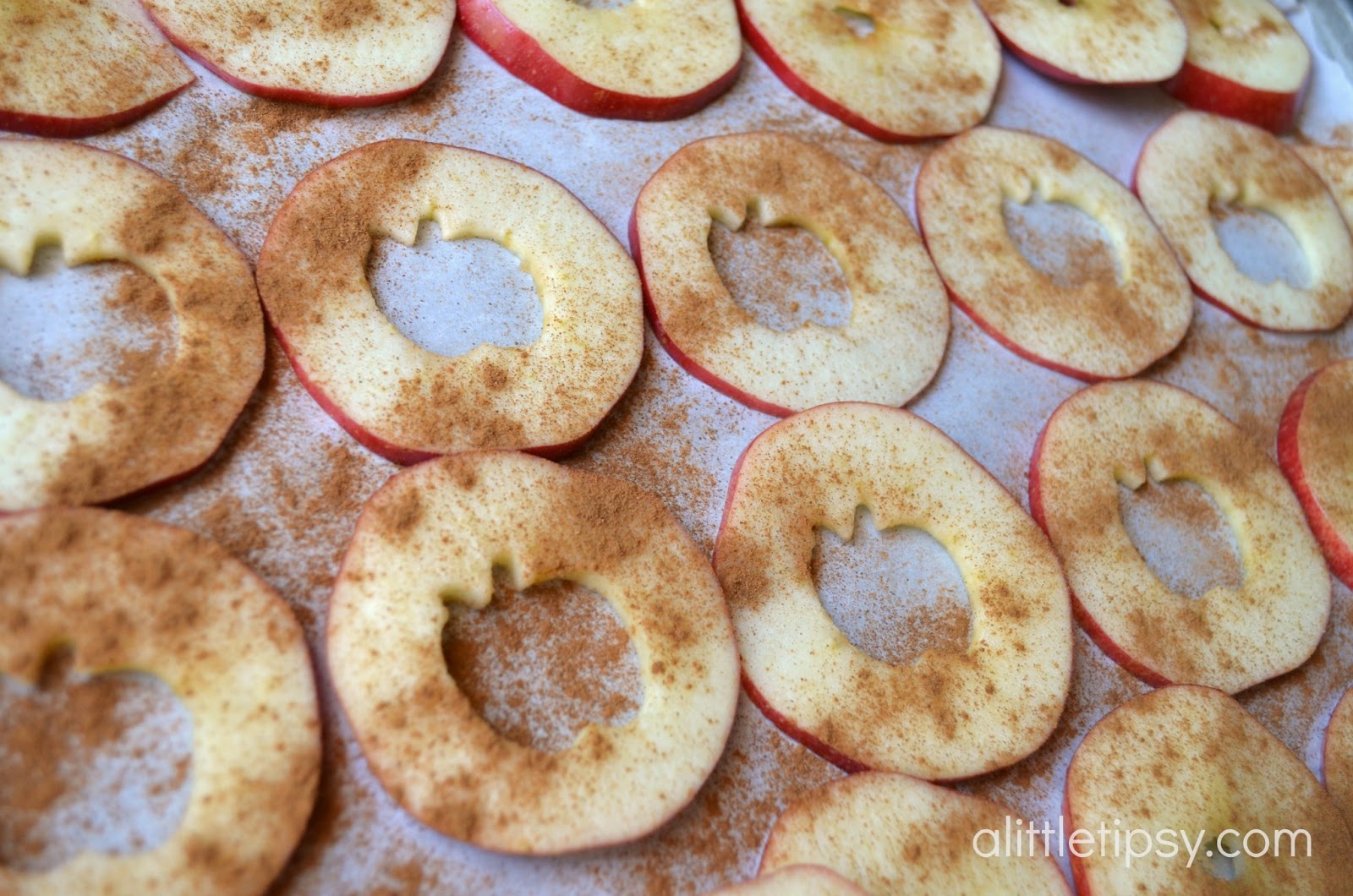 Baked Apple Chips A Little Tipsy