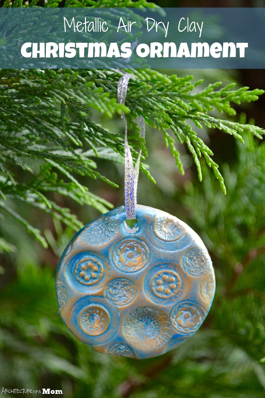 Architecture of a Mom Metallic Lustre Air Dry Clay Ornaments