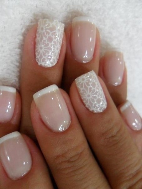 Dentelle sur les ongles