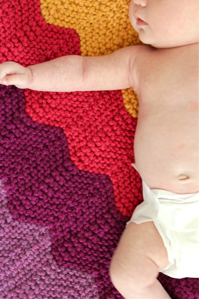 Celebrate BABY the knitted chevron blanket. Done! MADE EVERYDAY
